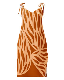 Tie-strap midi dress